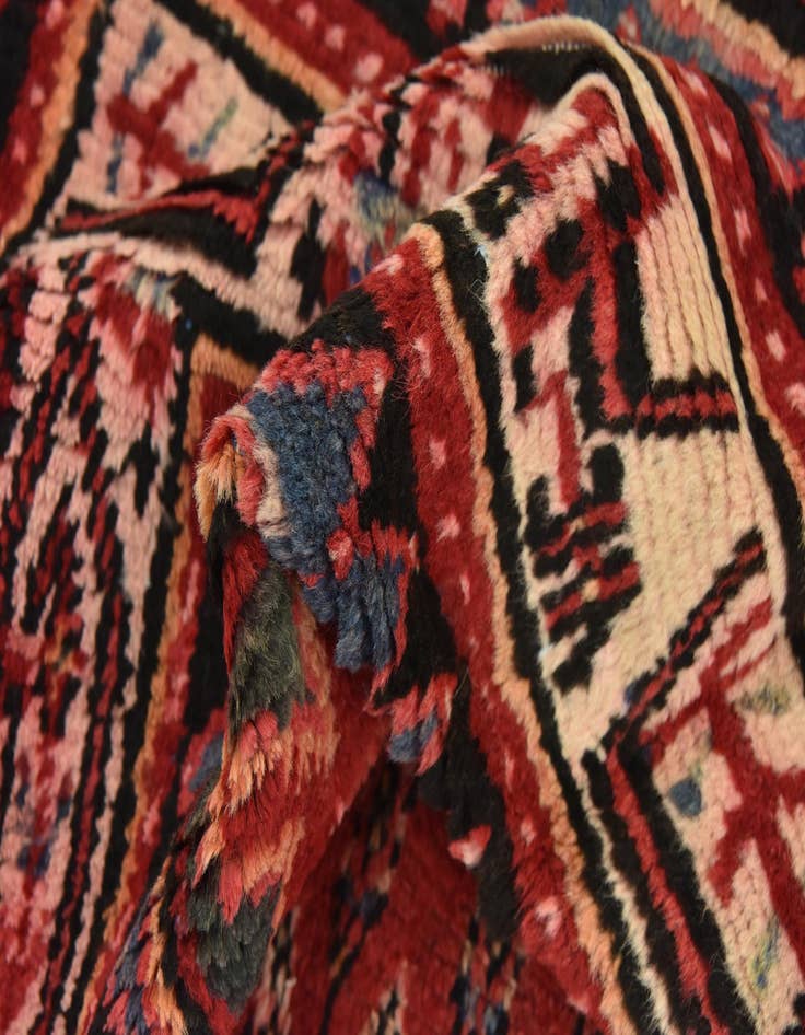 Detail image of  4' 7 x 9' 4  Hand Knotted Botemir Persian Wool Runner Rug