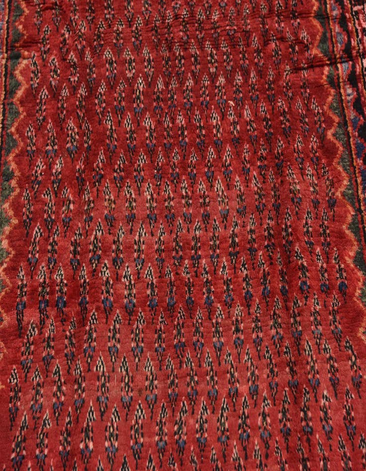 Detail image of  4' 7 x 9' 4  Hand Knotted Botemir Persian Wool Runner Rug