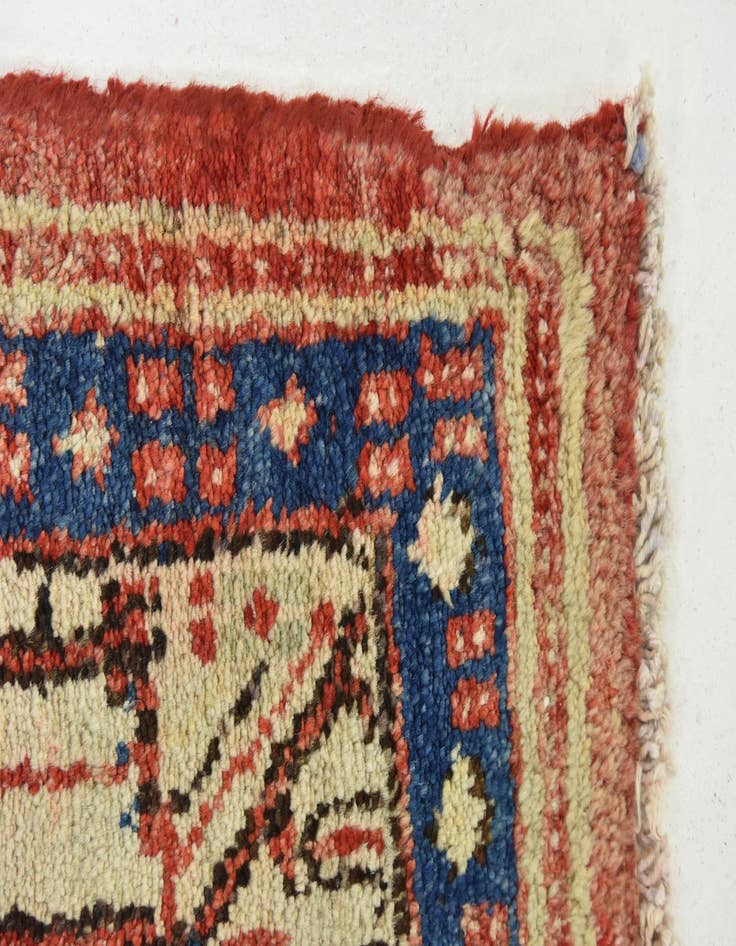 Detail image of  4' 3 x 10' 4  Hand Knotted Botemir Persian Wool Runner Rug