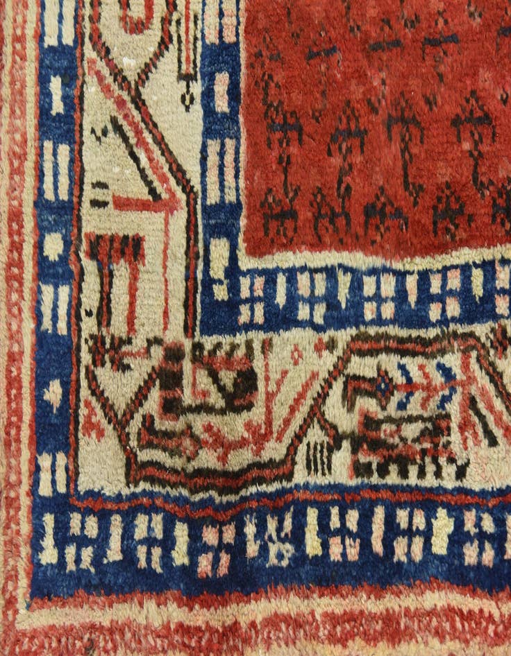 Detail image of  4' 3 x 10' 4  Hand Knotted Botemir Persian Wool Runner Rug