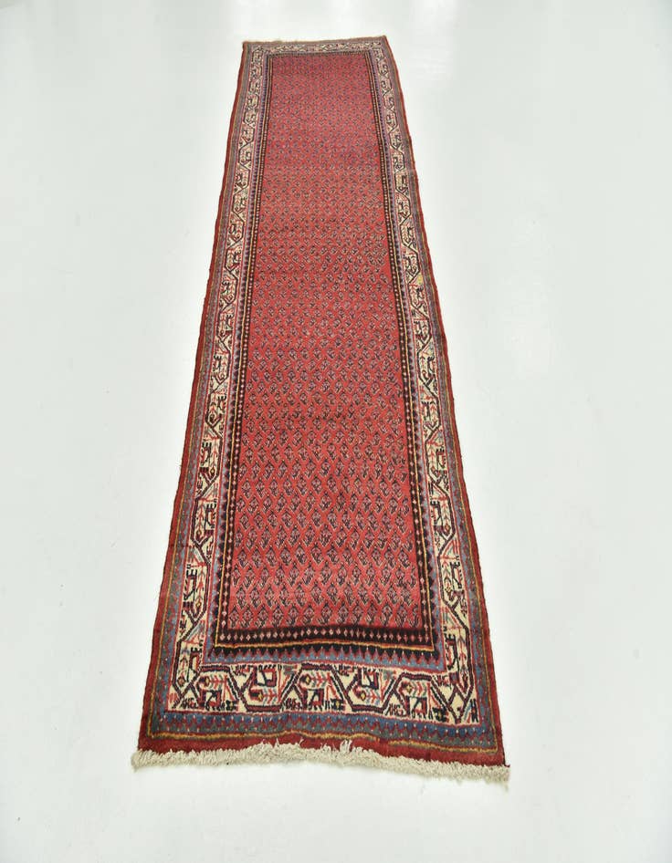 Detail image of  3' 6 x 10' 7  Hand Knotted Botemir Persian Wool Runner Rug