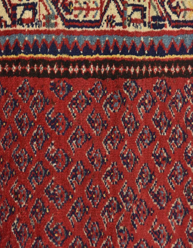Detail image of  3' 6 x 10' 7  Hand Knotted Botemir Persian Wool Runner Rug