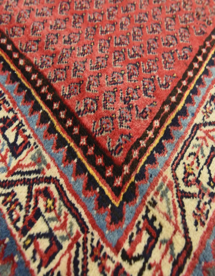 Detail image of  3' 6 x 10' 7  Hand Knotted Botemir Persian Wool Runner Rug