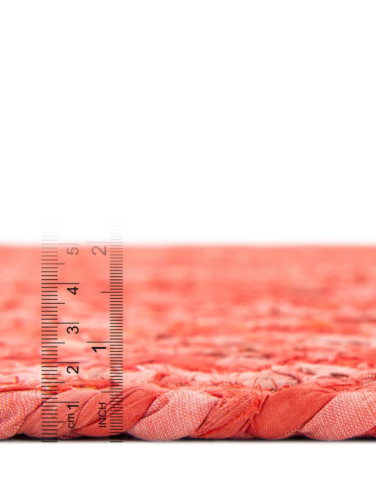 Detail image of  2' 7 x 6' 1  Hand Braided Chindi Runner Rug