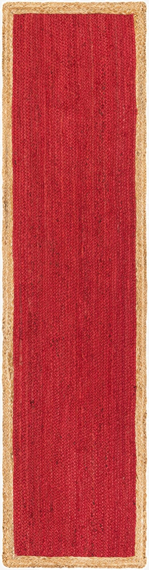  2' x 8'  Hand Braided Jute Runner Rug