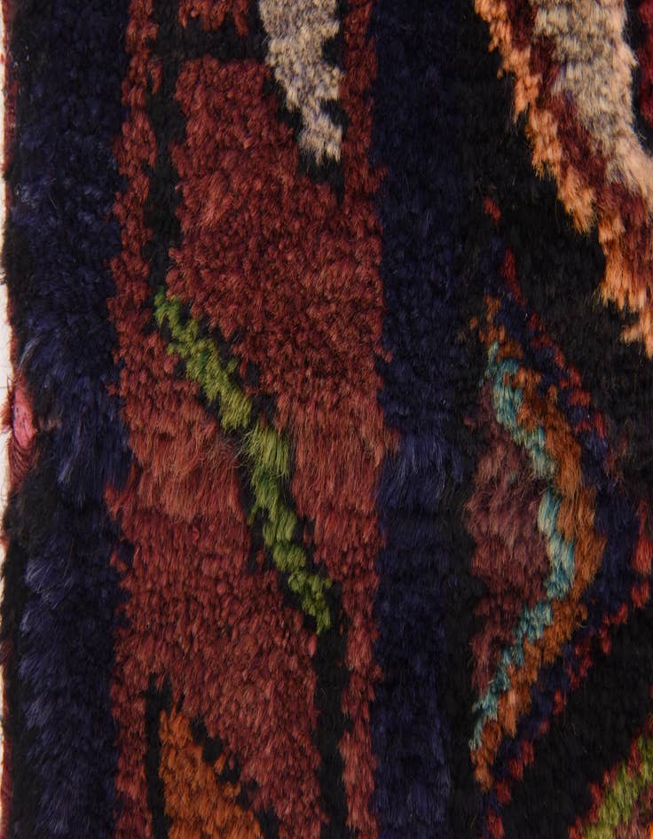 Detail image of  3' 4 x 9' 10  Hand Knotted Chenar Persian Wool Runner Rug
