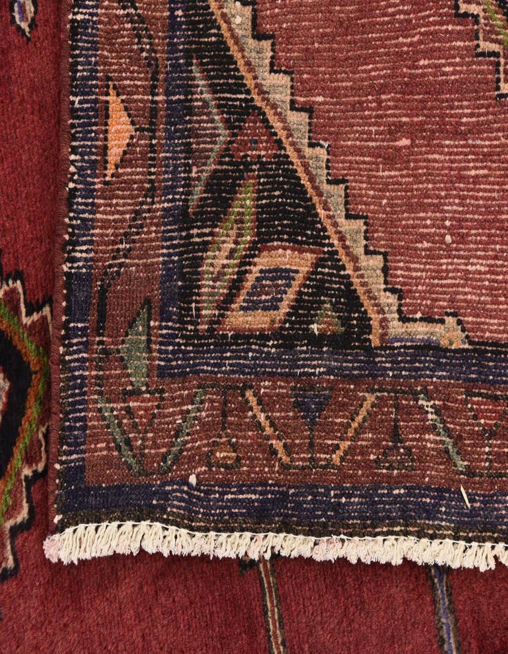 Detail image of  3' 4 x 9' 10  Hand Knotted Chenar Persian Wool Runner Rug