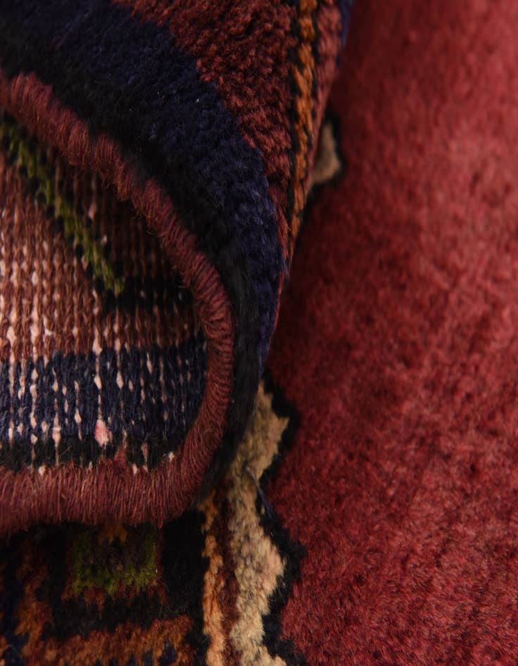 Detail image of  3' 4 x 9' 10  Hand Knotted Chenar Persian Wool Runner Rug