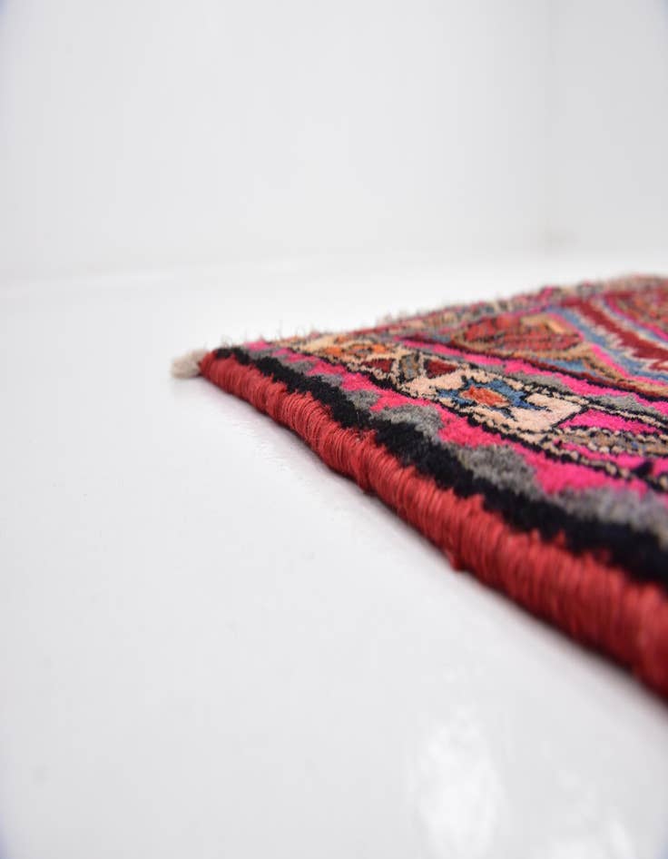 Detail image of  3' 6 x 10' 3  Hand Knotted Chenar Persian Wool Runner Rug