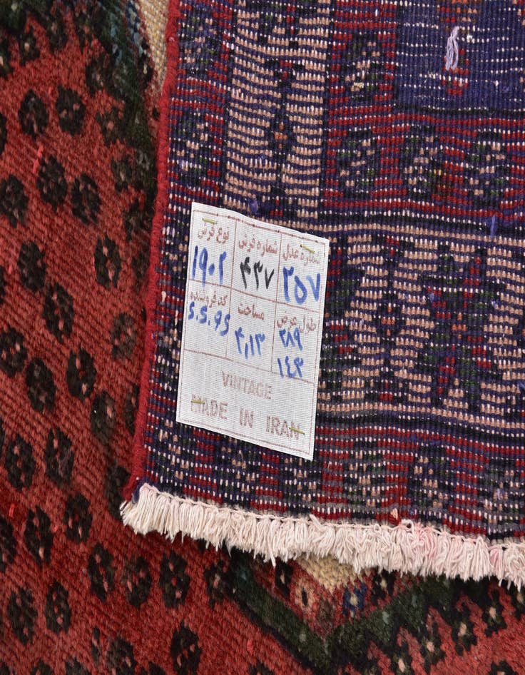 Detail image of  4' 9 x 9' 7  Hand Knotted Chenar Persian Wool Runner Rug