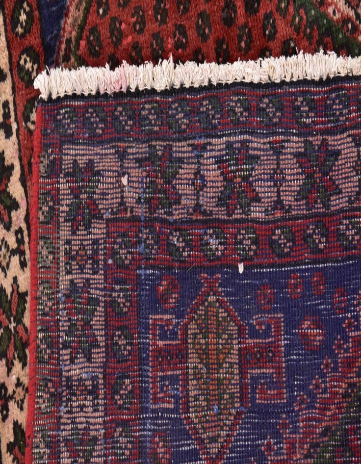 Detail image of  4' 9 x 9' 7  Hand Knotted Chenar Persian Wool Runner Rug