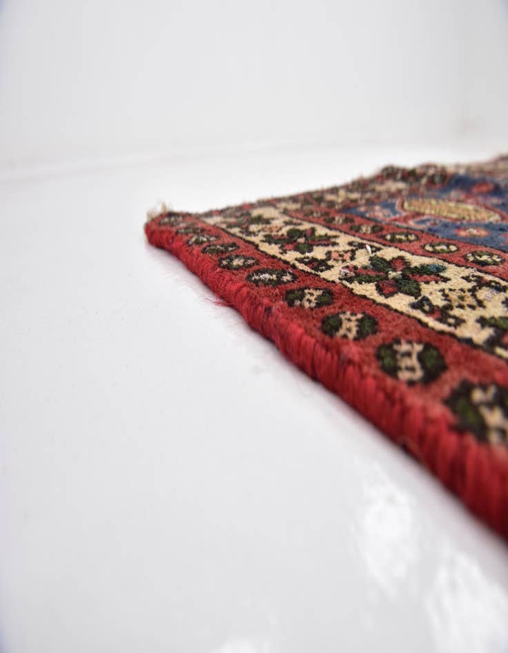Detail image of  4' 9 x 9' 7  Hand Knotted Chenar Persian Wool Runner Rug