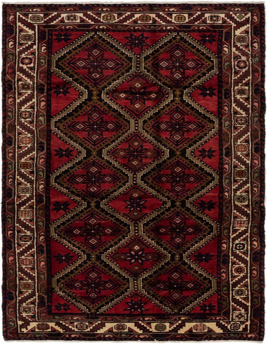 Primary image 4' 8 x 10' 2 Hand Knotted Chenar Persian Wool Runner Rug
