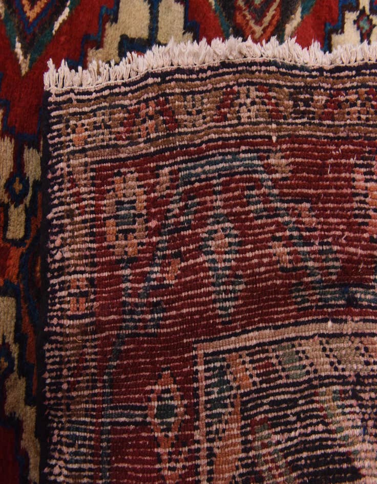 Detail image of  3' 9 x 10' 2  Hand Knotted Chenar Persian Wool Runner Rug