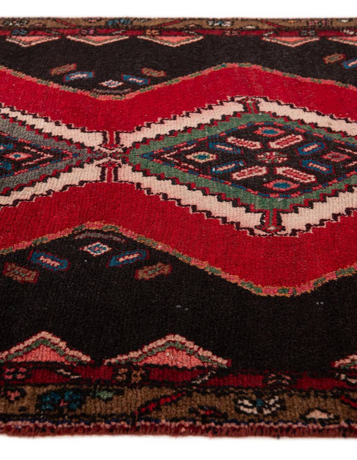 Detail image of  3' 2 x 10' 5  Hand Knotted Chenar Persian Wool Runner Rug