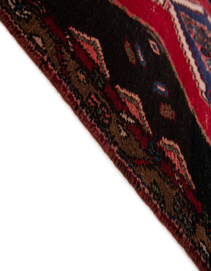 Detail image of  3' 2 x 10' 5  Hand Knotted Chenar Persian Wool Runner Rug