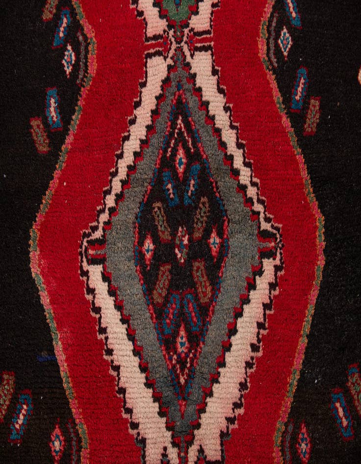 Detail image of  3' 2 x 10' 5  Hand Knotted Chenar Persian Wool Runner Rug