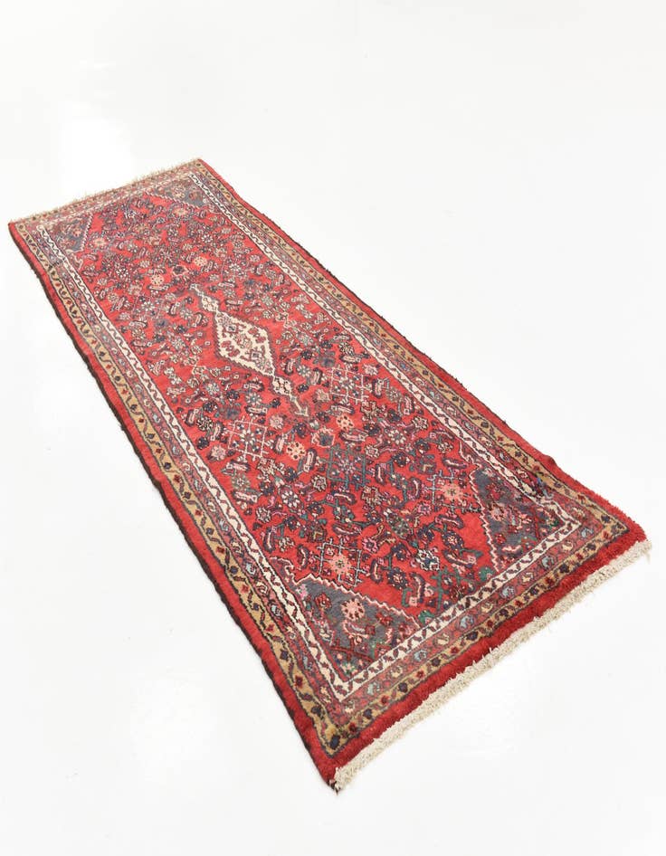 Detail image of  3' 6 x 10' 3  Hand Knotted Darjazin Persian Wool Runner Rug