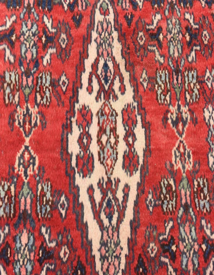 Detail image of  3' 6 x 10' 3  Hand Knotted Darjazin Persian Wool Runner Rug