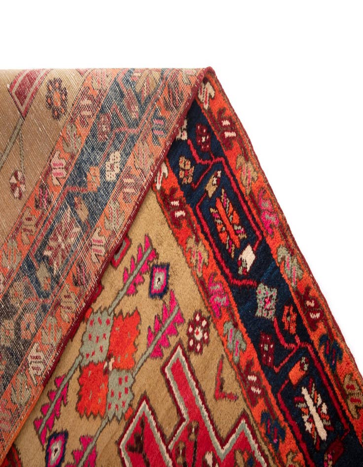 Detail image of  4' 1 x 10'  Hand Knotted Darjazin Persian Wool Runner Rug