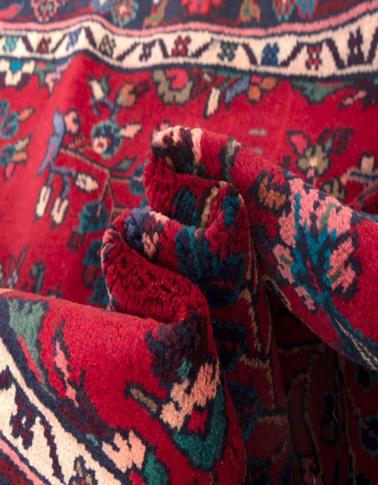 Detail image of  3' 10 x 13' 8  Hand Knotted Darjazin Persian Wool Runner Rug