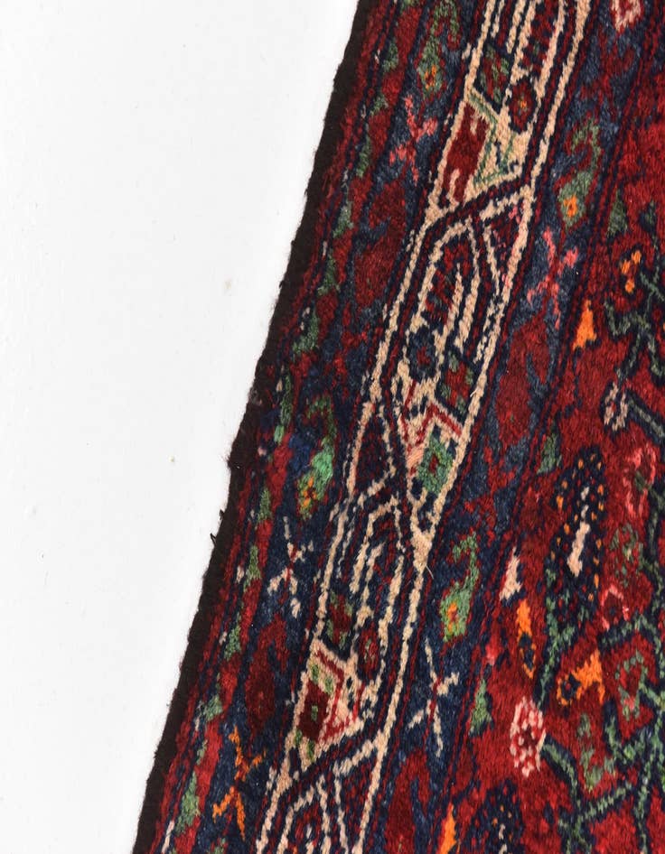 Detail image of  4' 2 x 10'  Hand Knotted Darjazin Persian Wool Runner Rug