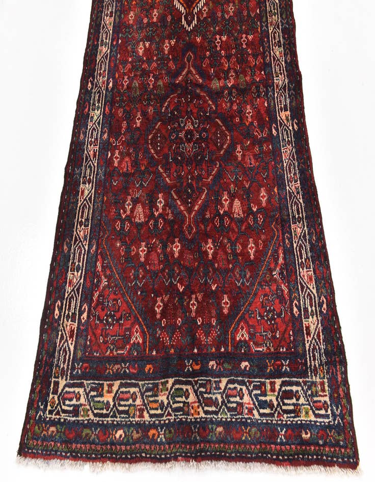 Detail image of  4' 2 x 10'  Hand Knotted Darjazin Persian Wool Runner Rug