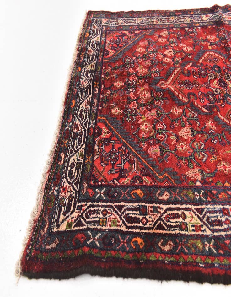 Detail image of  4' 2 x 10'  Hand Knotted Darjazin Persian Wool Runner Rug