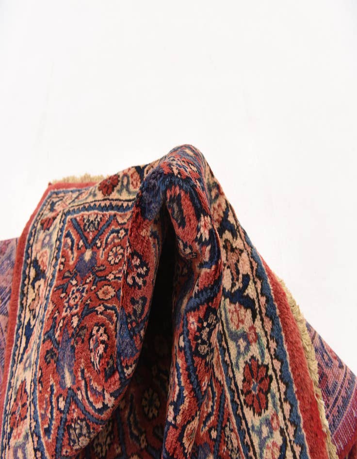 Detail image of  3' 6 x 10'  Hand Knotted Farahan Persian Wool Runner Rug