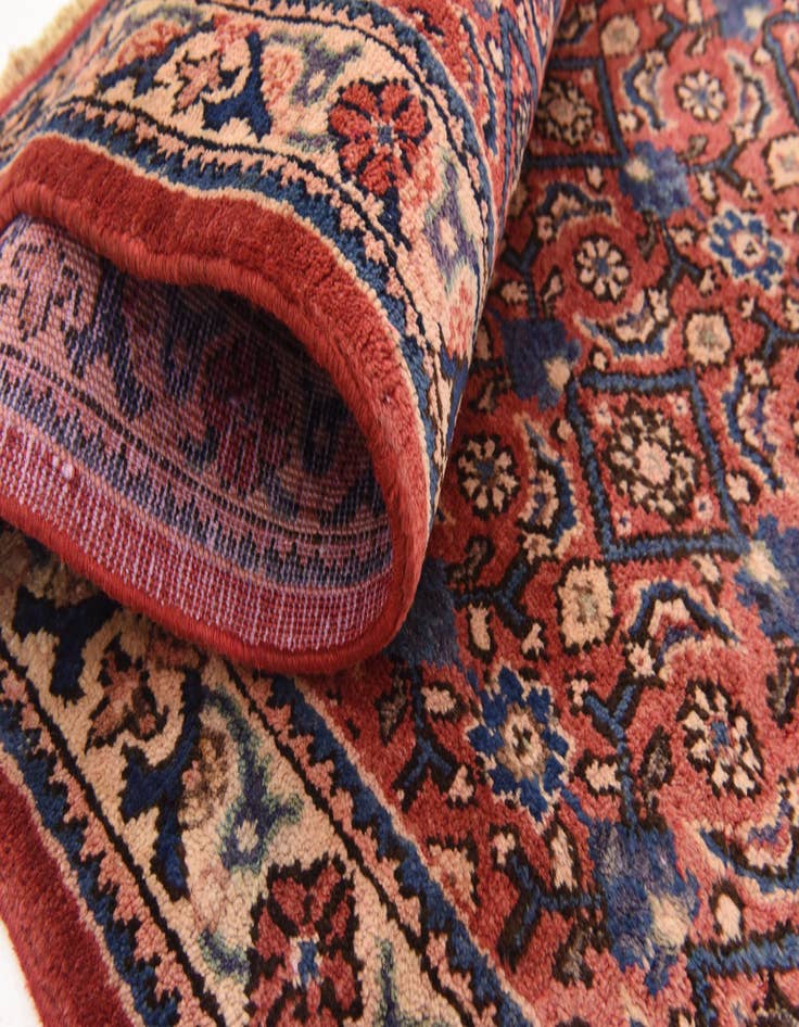 Detail image of  3' 6 x 10'  Hand Knotted Farahan Persian Wool Runner Rug