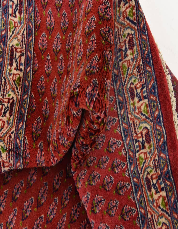 Detail image of  3' 10 x 10'  Hand Knotted Farahan Persian Wool Runner Rug