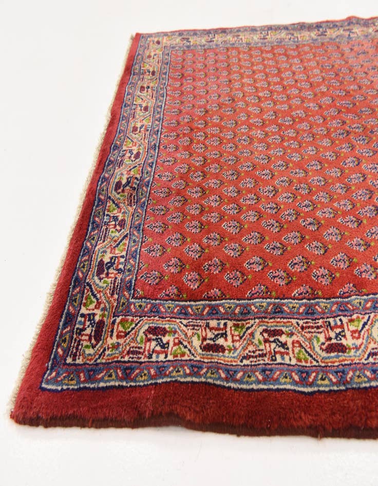 Detail image of  3' 10 x 10'  Hand Knotted Farahan Persian Wool Runner Rug