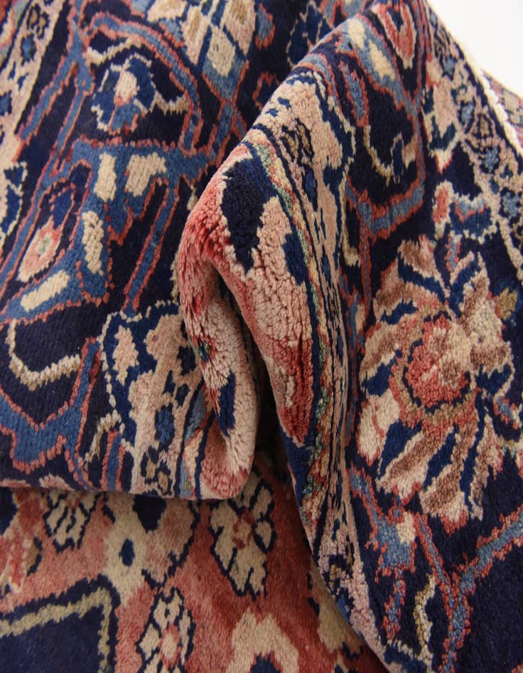 Detail image of  4' 3 x 10'  Hand Knotted Farahan Persian Wool Runner Rug