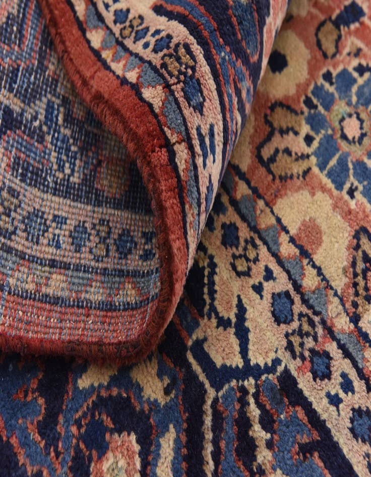 Detail image of  4' 3 x 10'  Hand Knotted Farahan Persian Wool Runner Rug