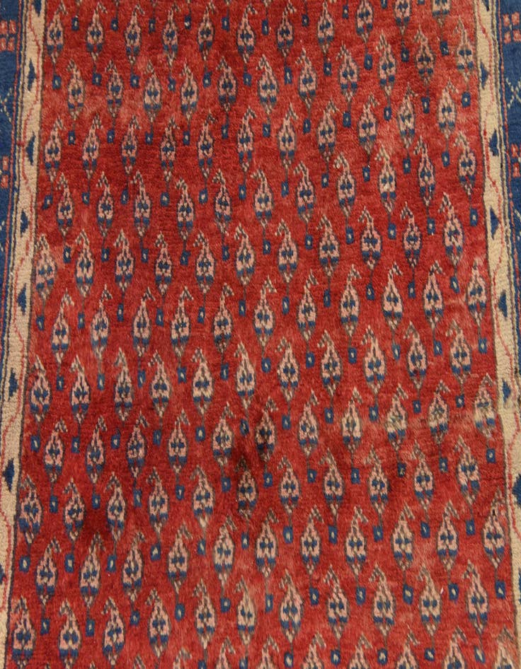 Detail image of  3' 7 x 10' 3  Hand Knotted Farahan Persian Wool Runner Rug