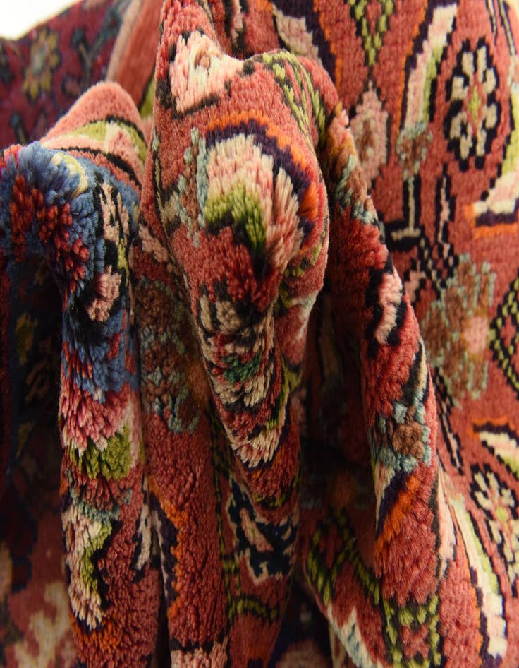 Detail image of  3' 7 x 9' 11  Hand Knotted Farahan Persian Wool Runner Rug