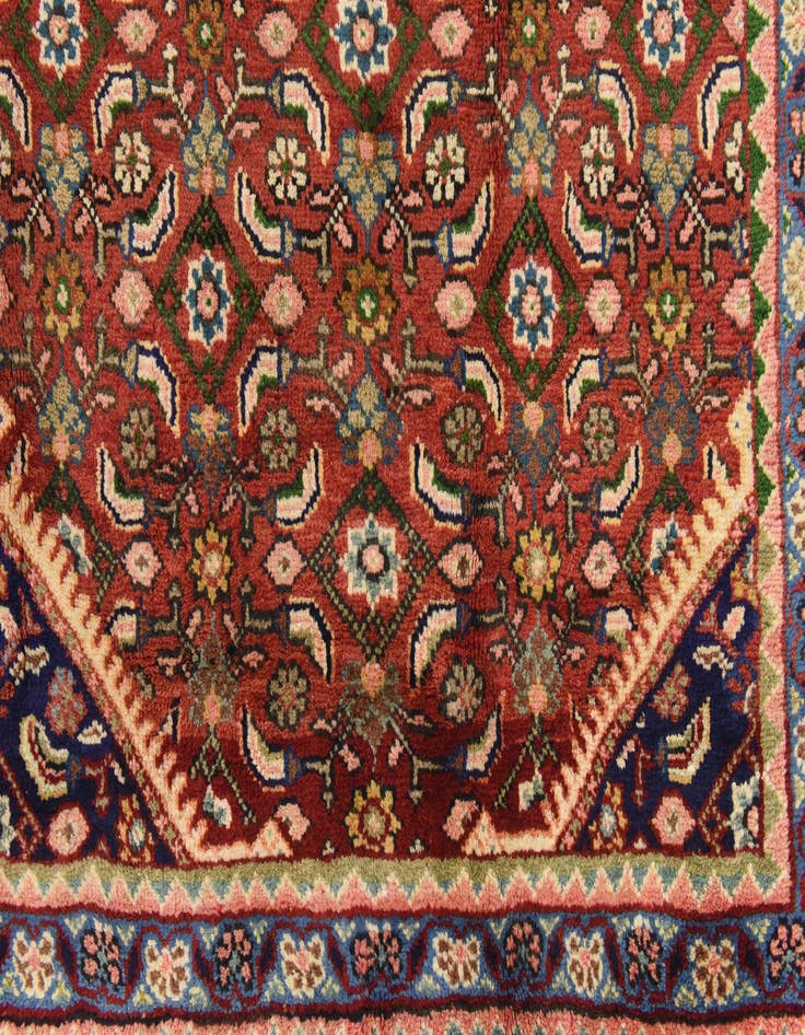 Detail image of  3' 7 x 9' 11  Hand Knotted Farahan Persian Wool Runner Rug