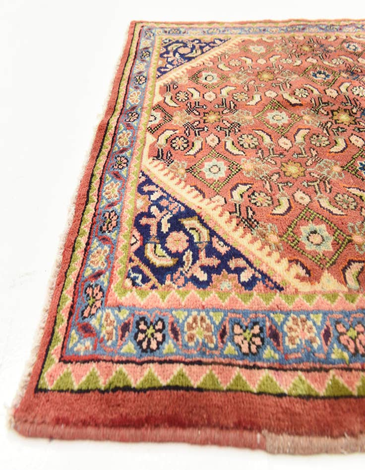 Detail image of  3' 7 x 9' 11  Hand Knotted Farahan Persian Wool Runner Rug