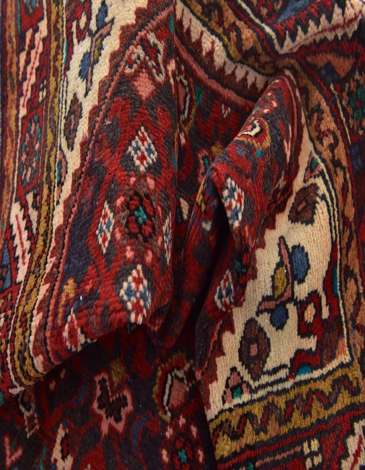 Detail image of  3' 7 x 9' 6  Hand Knotted Farahan Persian Wool Runner Rug
