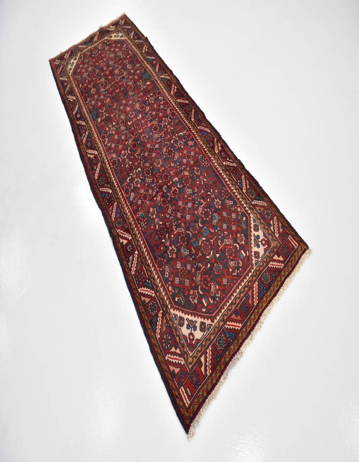 Detail image of  3' 7 x 9' 6  Hand Knotted Farahan Persian Wool Runner Rug