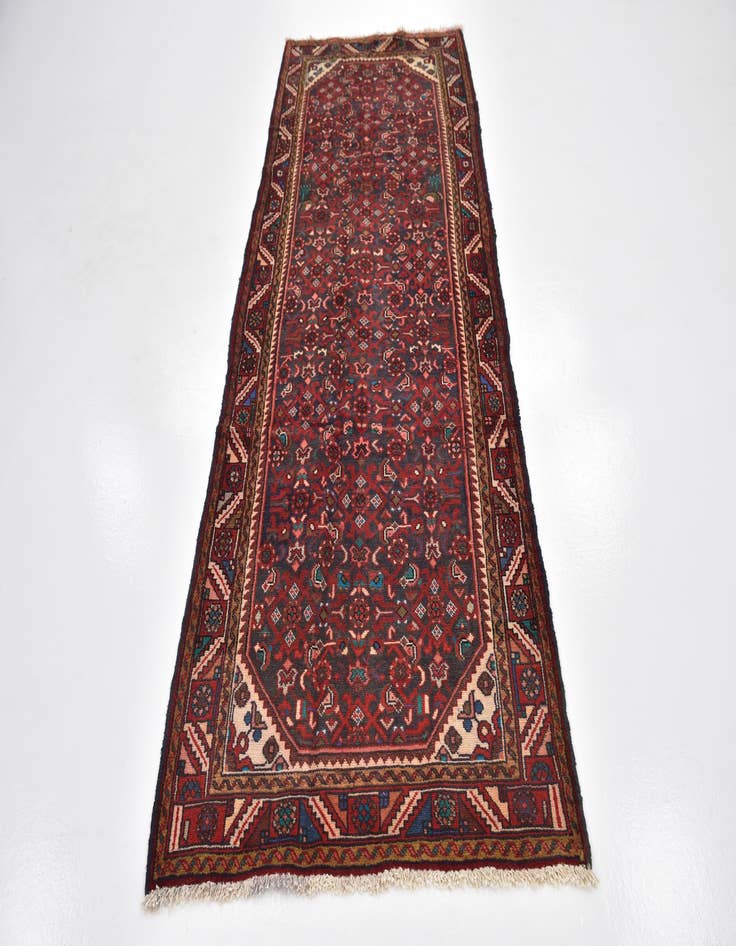 Detail image of  3' 7 x 9' 6  Hand Knotted Farahan Persian Wool Runner Rug