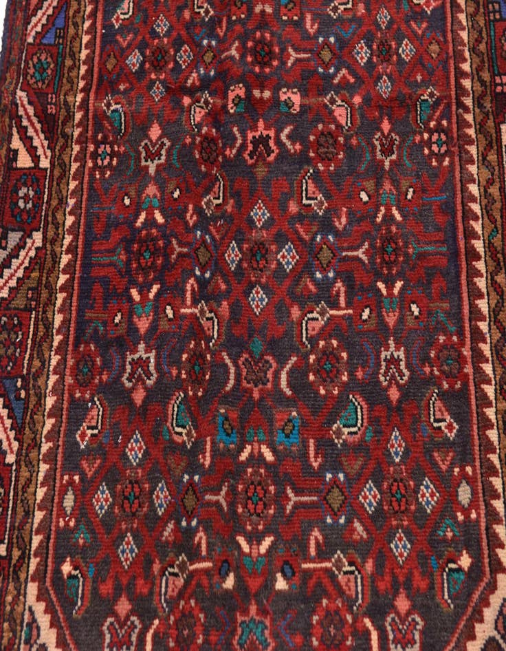 Detail image of  3' 7 x 9' 6  Hand Knotted Farahan Persian Wool Runner Rug