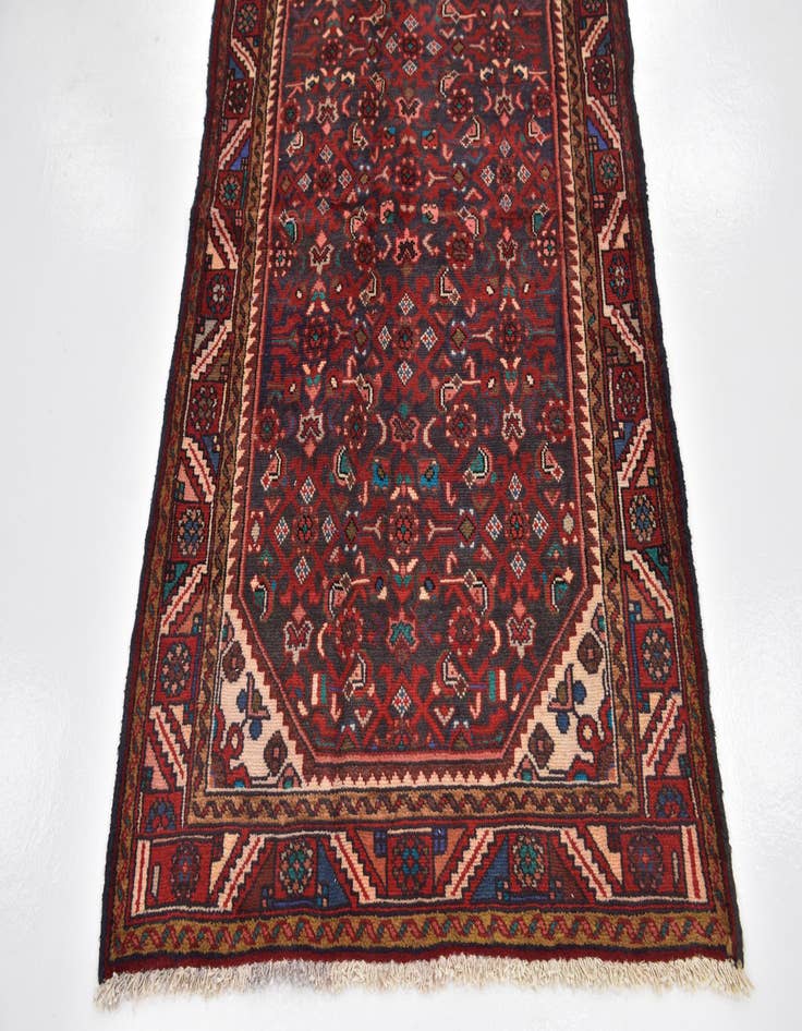 Detail image of  3' 7 x 9' 6  Hand Knotted Farahan Persian Wool Runner Rug