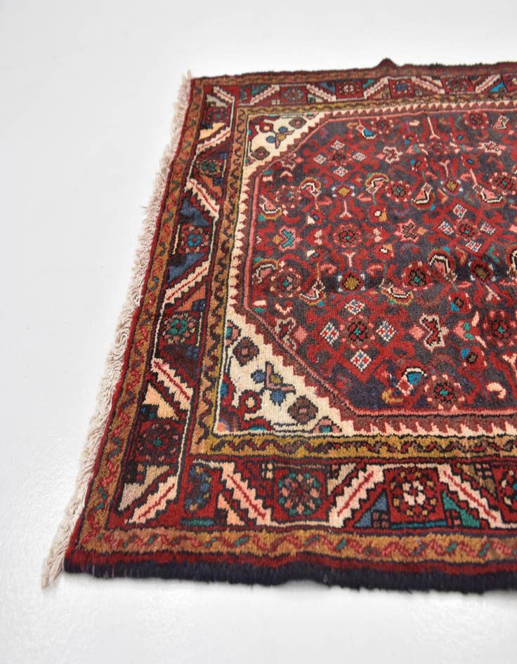 Detail image of  3' 7 x 9' 6  Hand Knotted Farahan Persian Wool Runner Rug