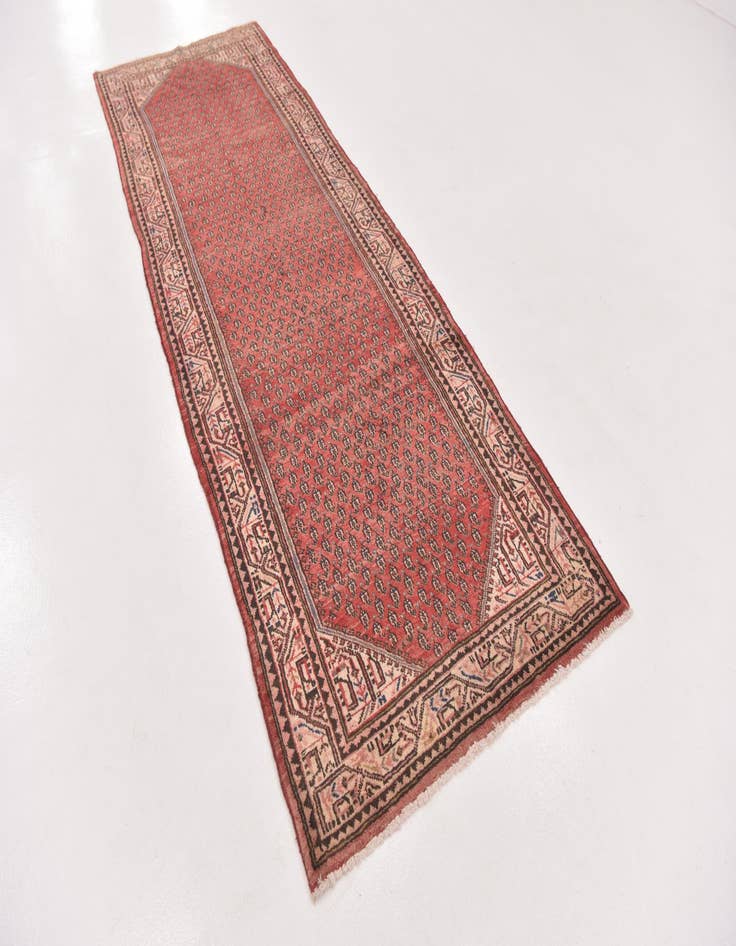 Detail image of  3' 6 x 10' 2  Hand Knotted Farahan Persian Wool Runner Rug