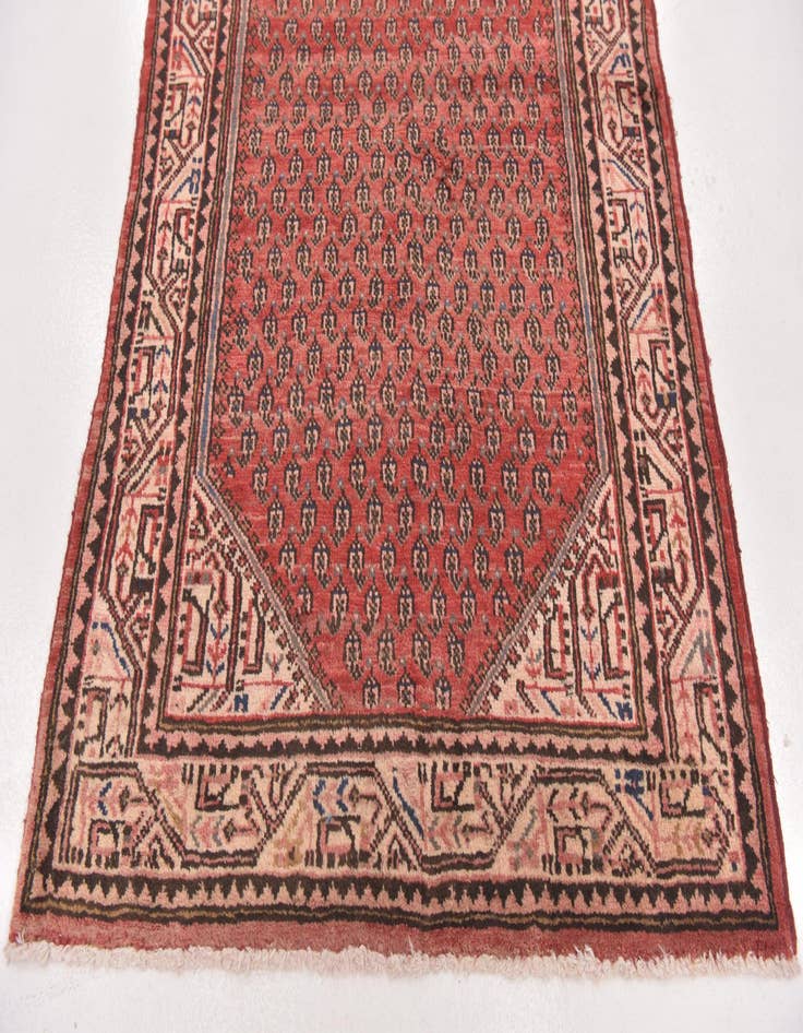 Detail image of  3' 6 x 10' 2  Hand Knotted Farahan Persian Wool Runner Rug