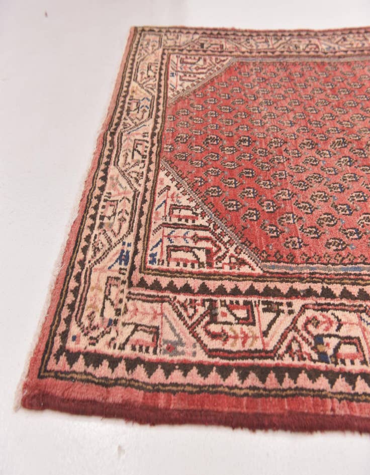 Detail image of  3' 6 x 10' 2  Hand Knotted Farahan Persian Wool Runner Rug