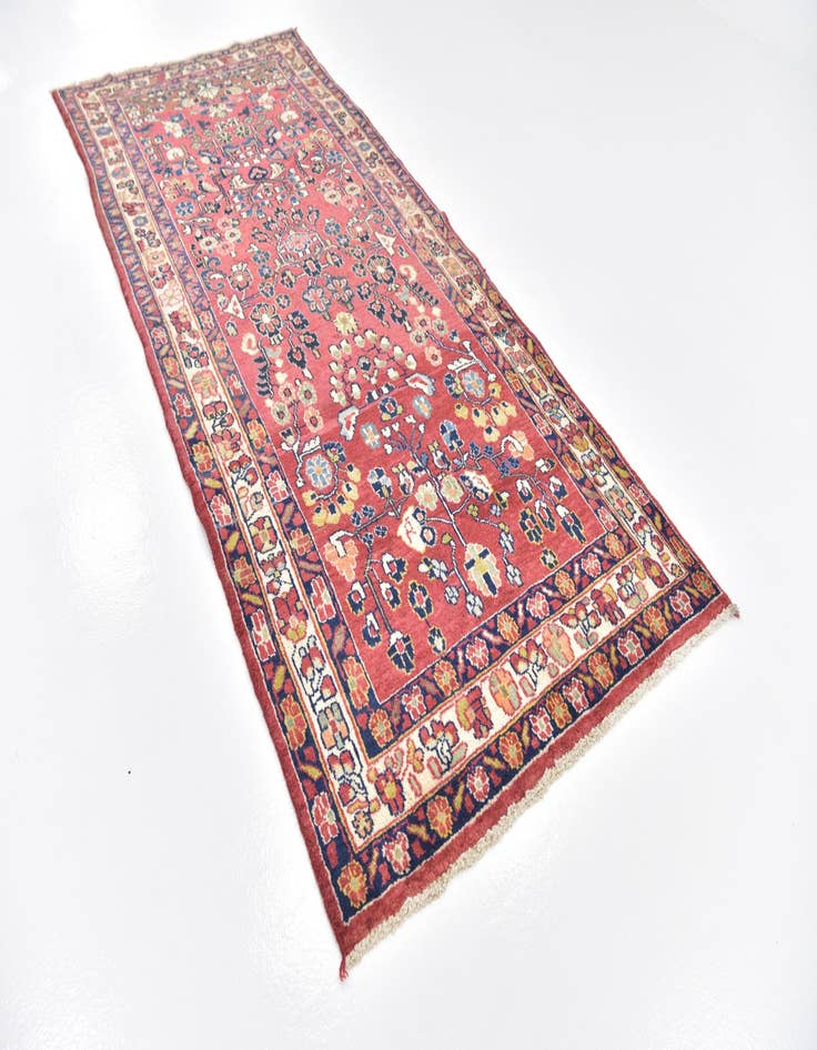 Detail image of  4' 2 x 9' 6 Farahan Wool Runner Rug