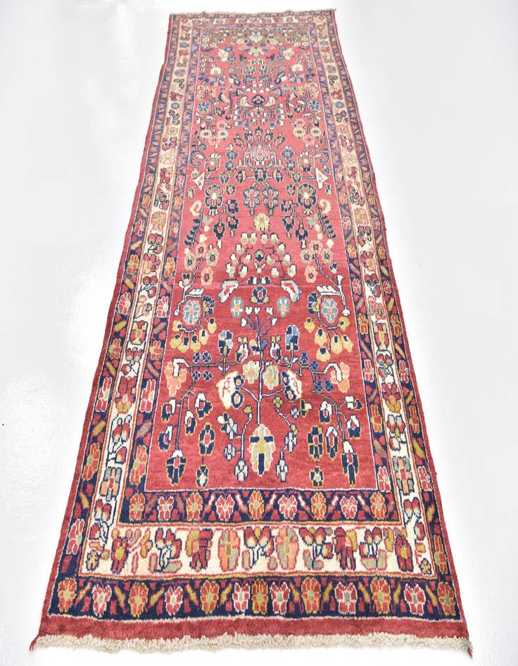 Detail image of  4' 2 x 9' 6 Farahan Wool Runner Rug