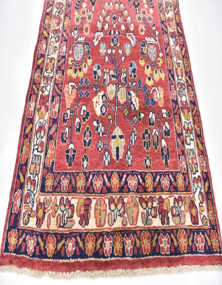 Detail image of  4' 2 x 9' 6 Farahan Wool Runner Rug